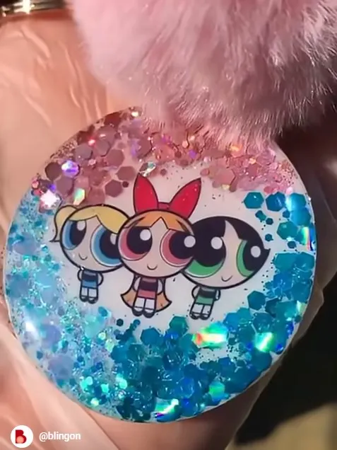 The-Powerpuff-Girls-Resin-Keychain--Handmade-Pop-Culture-Charm-for-Gen-Z