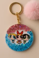 The-Powerpuff-Girls-Resin-Keychain--Handmade-Pop-Culture-Charm-for-Gen-Z
