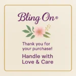 Bling ON thank you note for the order • Bling On-