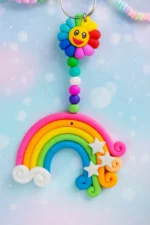 Polymer Clay Rainbow Cloud Window Hanger Handmade Magic for Every Space ✨ 4 • Bling On- Polymer Clay Rainbow Cloud Window Hanger – Handmade Magic for Every Space ✨ (1)