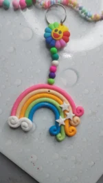 Polymer Clay Rainbow Cloud Window Hanger Handmade Magic for Every Space ✨ 6 • Bling On- Polymer Clay Rainbow Cloud Window Hanger – Handmade Magic for Every Space ✨ (1)