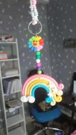 Polymer Clay Rainbow Cloud Window Hanger Handmade Magic for Every Space ✨ 7 • Bling On- Polymer Clay Rainbow Cloud Window Hanger – Handmade Magic for Every Space ✨ (1)