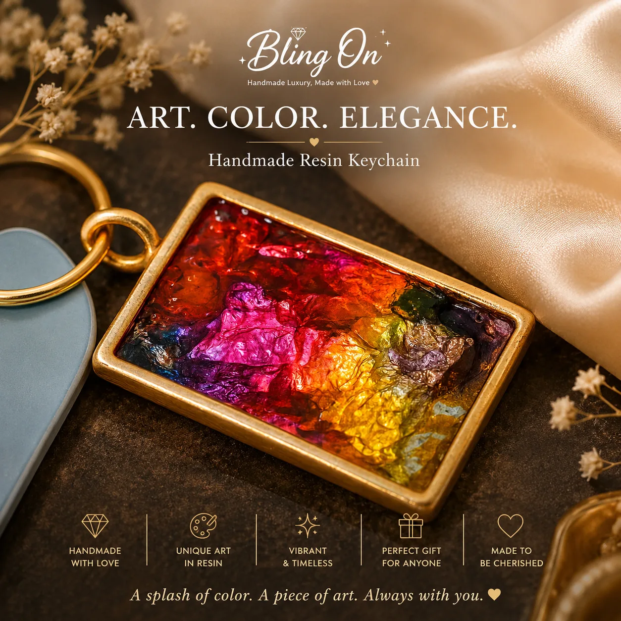 Resin Crystal Pendant – Luxury Handmade Jewellery for Gen Z ...