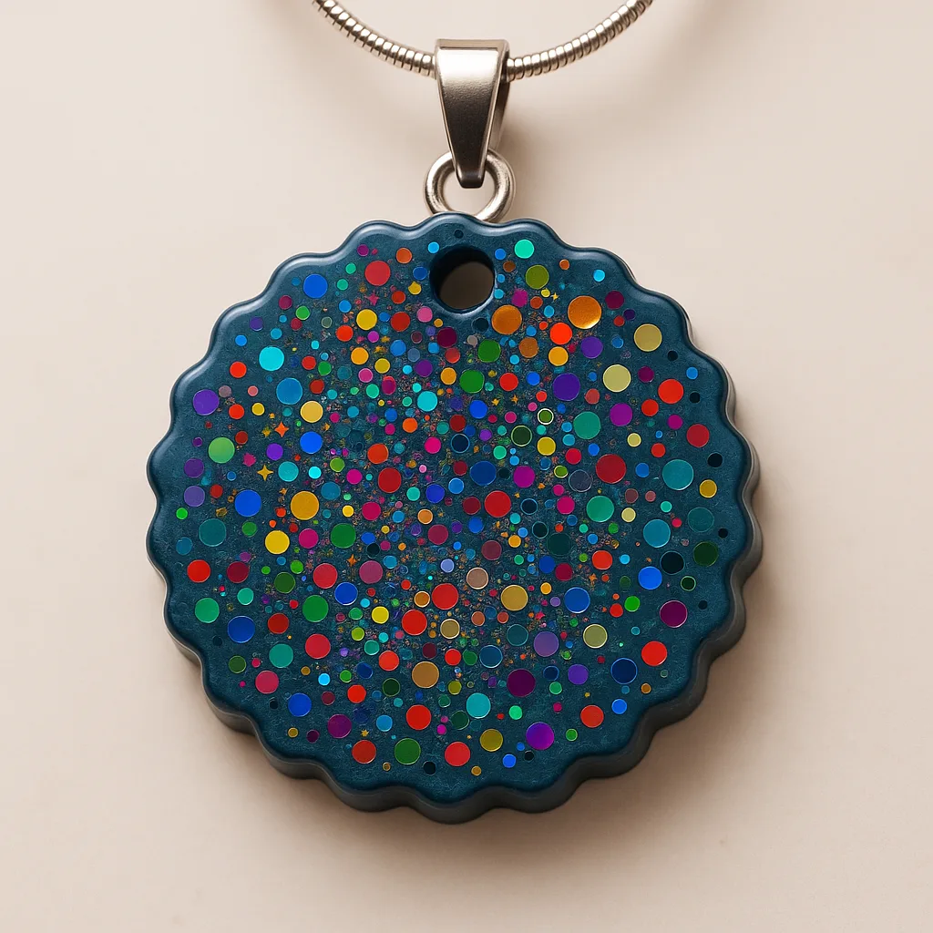 Resin Glitter Pendant – Luxury Handmade Jewellery ✨ (4)