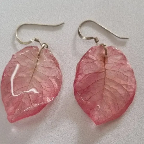 Resin-Real-Flower-Earrings--Bright-Pink-Bougainvillea-Luxury-Edition-by-Bling-On®