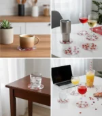 Heart Luxe Valentine Coaster Handmade Luxury Resin Gift for Gen Z Millennials ✨ Set of 02 1 usage