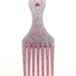Sparkling Handmade Resin Glitter Comb – Luxury Hair Accessory for Indian Girls, Millennials & Gen Z  (1)
