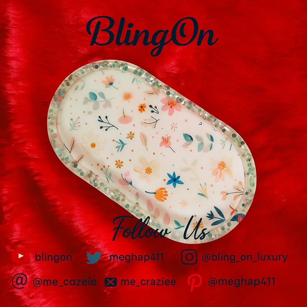 💖 Handmade Resin Jewellery Trinket Tray – Bling On® Luxury Collection ...