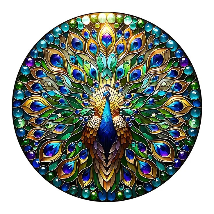 Peacock Pattern Printed Coaster Resin Gloss Finish Royal Blue Teal Feathers 連✨ Premium Indian Peacoc 4 1 • Bling On- Peacock-Pattern-Printed-Coaster--Resin-Gloss-Finish-Royal-Blue-Teal-Feathers-連✨-Premium-Indian-Peacoc-