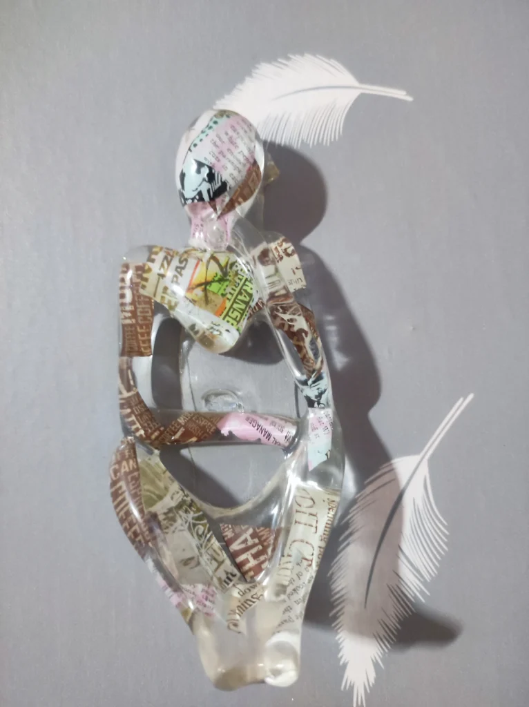 THE MEDITATIVE SILENT ETHEREAL THINKERS TRIO SCULPTURE ✨🖤 (1)