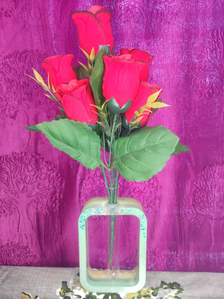 🌟 BlingOn® Handmade Resin Frame Vase Planter – Modern Frame Hydroponic Flower Stand 🌸✨ (1)