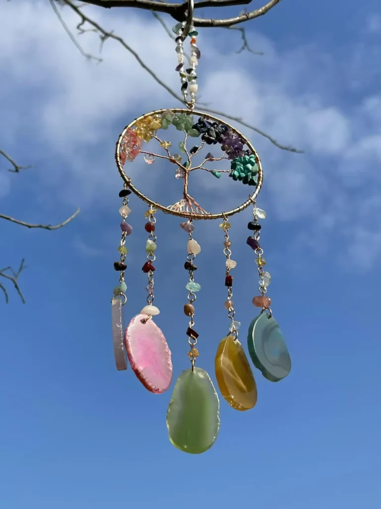 Handmade Astrological Resin Windchime Asymmetrical Luxury Home Decor ✨🌬️ (2)