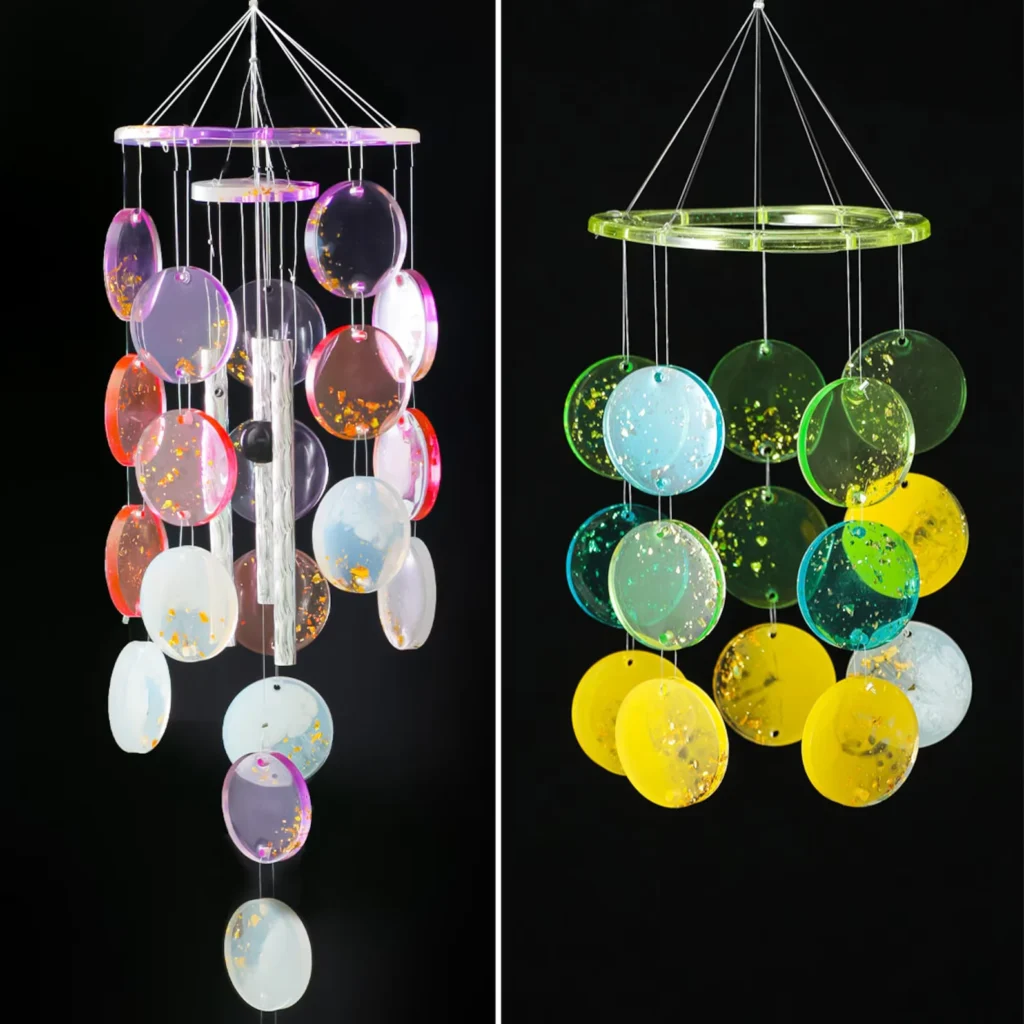 Bling On Luxury Resin Wind Chime 🌈✨ Handmade Balcony Decor 🏡 Resin Jewellery Inspired Gift India 🎁 Viral Trending Handmade 🇮🇳