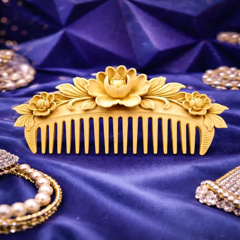 Handmade Resin Floral Hair Comb – Luxury Bun Pin (4) (1)