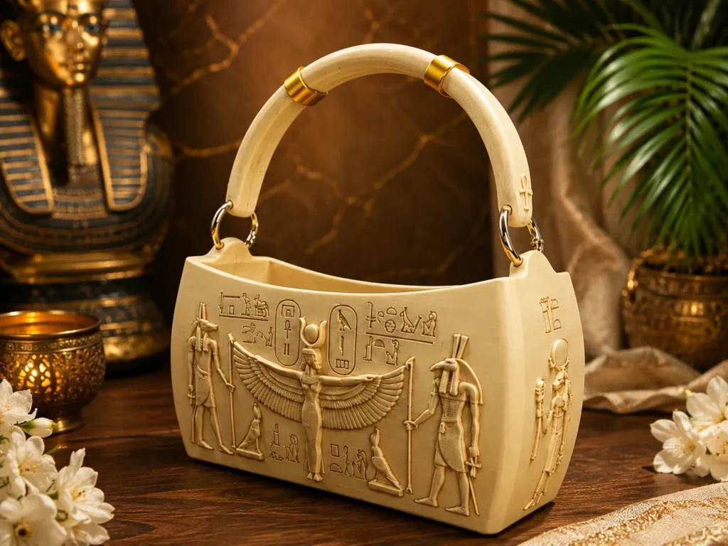 Bling On® Pharaoh Heritage Handbag  Luxury Ancient Egyptian 3d Printed Pla Statement Bag 👜💎  Bling On