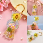 Cute Candy Shaker Keychain and Bag Tag 6  Bling On