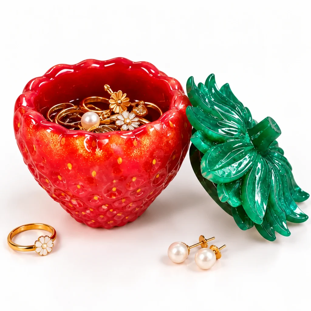 Blingon red berry resin trinket bowl 2160  Bling On