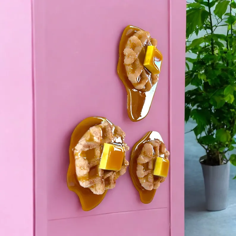Dripping-Waffles-Butter-3D-Wall-Art-Sculpture--Life-Size-Faux-Breakfast-Decor-Bling-On-7.webp