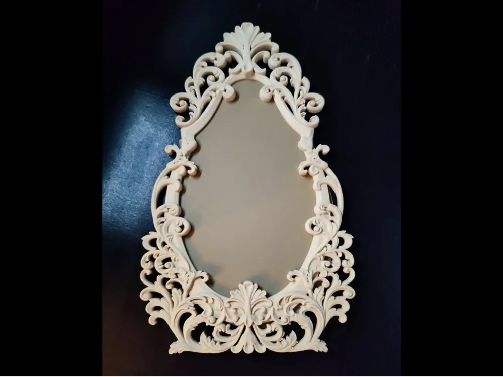 Handmade Luxury Decorative Picture Frame V – BL PLA White Trending Resin Jewelry Display Indian Home Decor Gen Z & Millennials Gold, Sexy Jewelry Backdrop Eco-Friendly Skill India By Bling On®