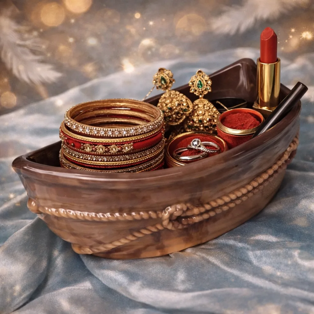 Handmade Wedding Boat Jewellery Tray & Trinket Holder for Indian Brides ✨