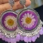 Bling On® Lavender Real Flower Resin Jhumka – Bloom in Every Look!