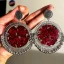 Bling On® Real Rose Resin Jhumka Earrings – India No.1 Handmade Jewellery for Glam Queens ✨