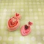Dual Valentine Heart Shape Polymer Clay Cutter-Bling On (4)