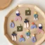 Earring-Dazzling Drops Abstract Polymer Clay HandCrafted Luxury (11)