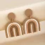 Luxury Bohemia Rainbow Color Geometric Polymer Clay Earrings – Handmade Jewelry from India 🇮🇳 Bling On (1)