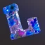 Resin Alphabet Letter “L” Lamp – Luxury Handmade Floral Decor  (1)