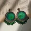 Resin Emerald Green Jhumka – All Season Handmade Elegance ☘️💚