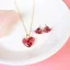 Resin Jewelry Flower Heart Pendant & Earring Set – Handmade Romance for Every Look 💕